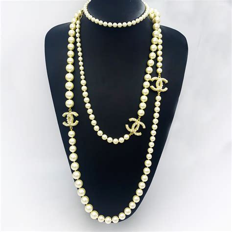 buy chanel pearl necklace online|chanel pearl necklace price list.